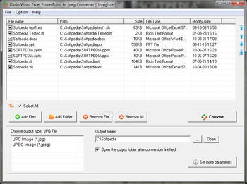 Okdo Word Excel PowerPoint to Jpeg Converter screenshot