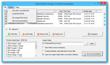Okdo Word to Image Converter screenshot 3