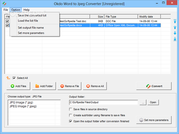 Okdo Word to Jpeg Converter screenshot 2