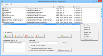 Okdo Word to Pdf Converter screenshot