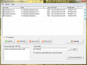 Okdo Xls to Pdf Converter screenshot