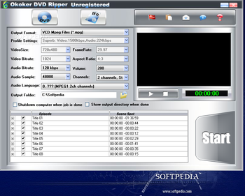 Okoker DVD Ripper screenshot
