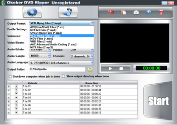 Okoker DVD Ripper screenshot 2