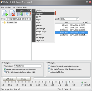 Okoker HD-DVD Burner screenshot 3