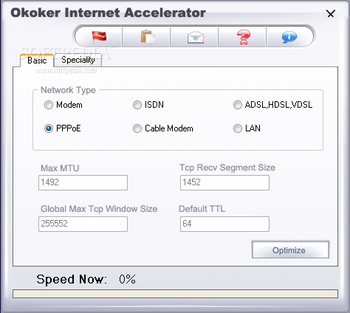 Okoker Internet Accelerator screenshot