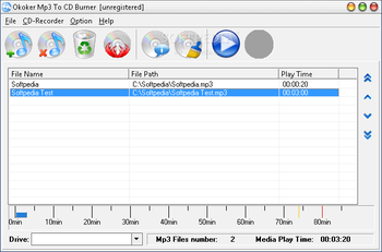 Okoker MP3 to CD Burner screenshot