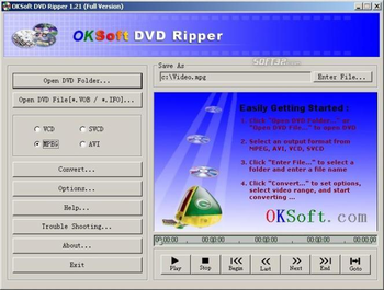 OKSoft DVD Ripper screenshot 2