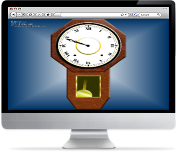 Old Wall Clock Screensaver screenshot