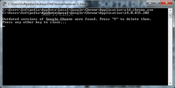 OldChromeRemover screenshot