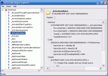 OLE/COM Object Explorer screenshot 3
