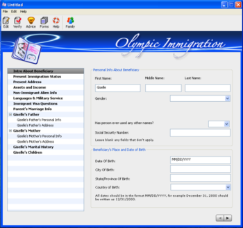 Olympic Immigration screenshot
