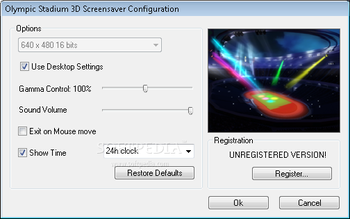 Olympic Stadium 3D Screensaver screenshot