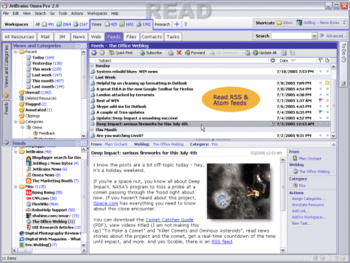 Omea Pro screenshot 3