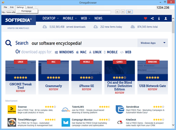 OmegaBrowser screenshot 2