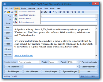 OMID SOFT Email Director Classic Edition screenshot 2