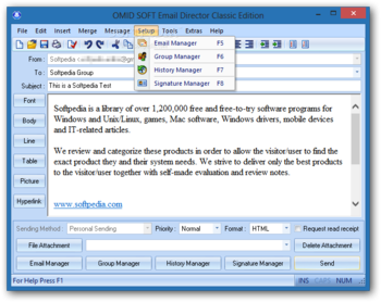 OMID SOFT Email Director Classic Edition screenshot 4