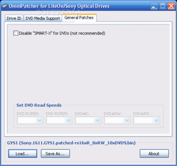 OmniPatcher for LiteOn/Sony Optical Drives screenshot 2