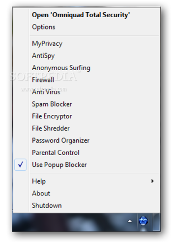 Omniquad Personal Firewall screenshot
