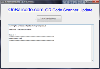 OnBarcode.com Free QR Code Scanner screenshot