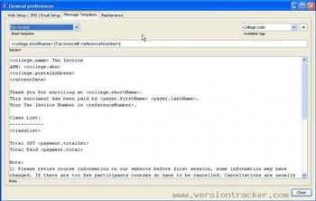 onCourse screenshot