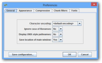 Onda lossless audio compressor screenshot 2