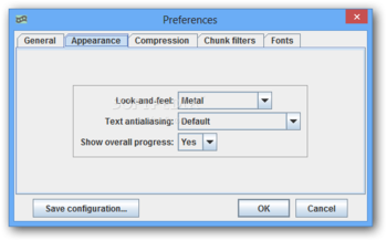 Onda lossless audio compressor screenshot 3