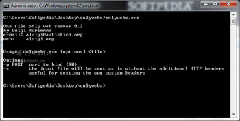 One File Only Web Server screenshot