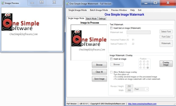 One Simple Image Watermark screenshot