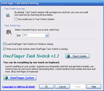 OneFinger Task Switch screenshot