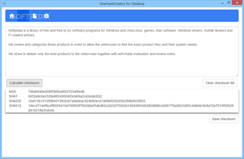 OneHashCreator screenshot