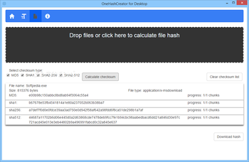 OneHashCreator screenshot 2