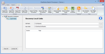 OneNote Batch Processor screenshot 3