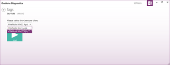 OneNote Diagnostics screenshot