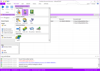 OneNote Password Recovery screenshot 2