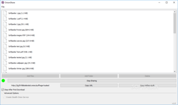 OnionShare screenshot 2