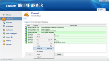 Online Armor Free screenshot 2