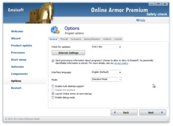 Online Armor Premium Firewall screenshot 3