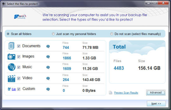 Online Backup and Recovery Manager screenshot