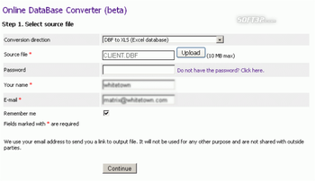 Online Database Converter screenshot 2