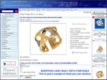 Online Shopping Web Store Builder Design screenshot