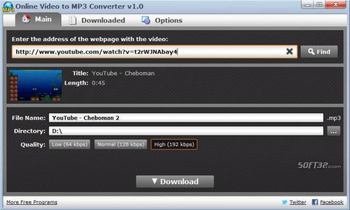 Online Video to MP3 Converter screenshot 3