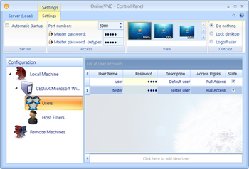 OnlineVNC Server  screenshot