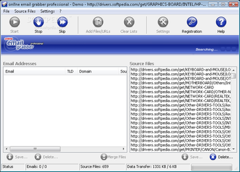 onl!ne email grabber professional screenshot