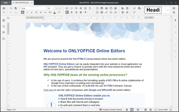 Onlyoffice Desktop Editors  screenshot