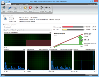 O&O CleverCache Professional Edition screenshot