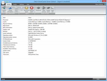 O&O CleverCache Server Edition screenshot 2