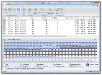 O&O Defrag 14 Server Edition screenshot 2