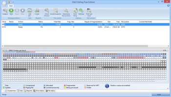 O&O Defrag Free Edition screenshot