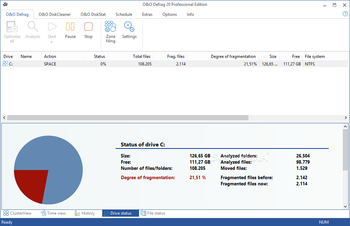 O&O Defrag Professional Edition screenshot 4