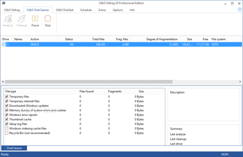 O&O Defrag Professional Edition screenshot 6